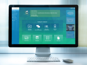 Startbildschirm in CareSocial