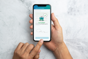 eUnterschrift in CareSocial